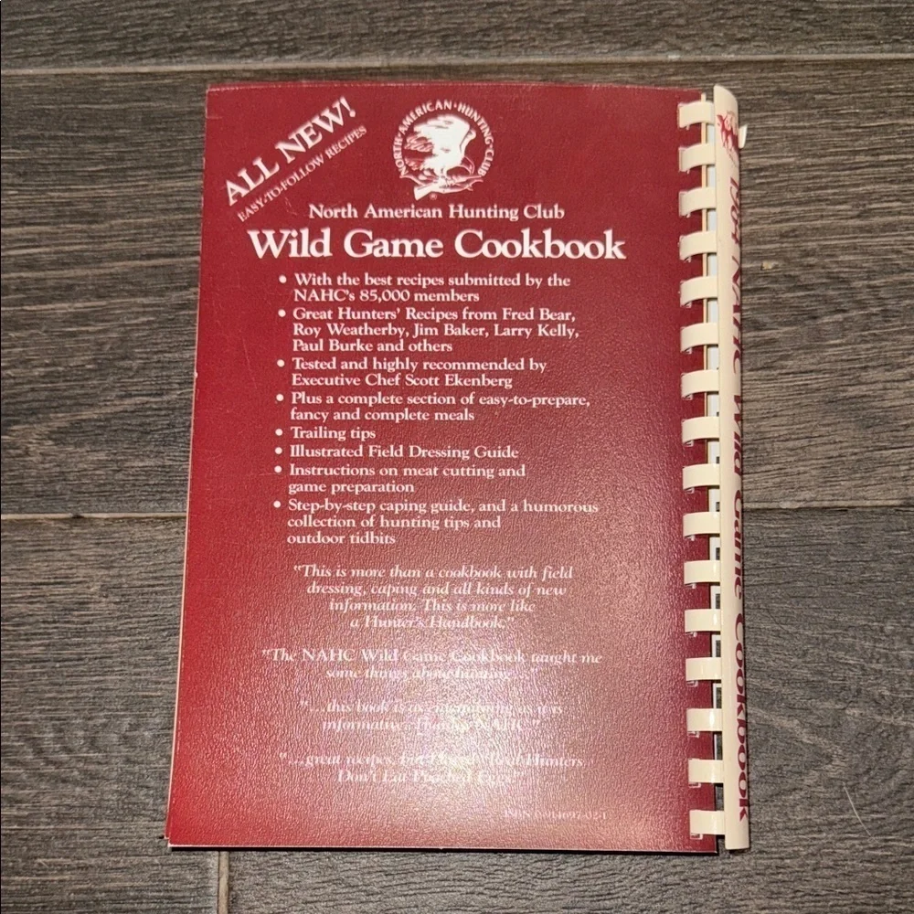 1984 North American Hunting Club Wild Game Cookbook